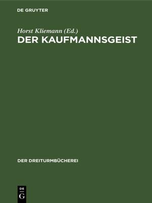 cover image of Der Kaufmannsgeist